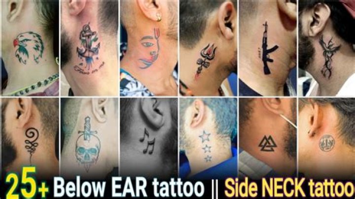 100 Ear Tattoos For Men Inner And Outer Design Ideas