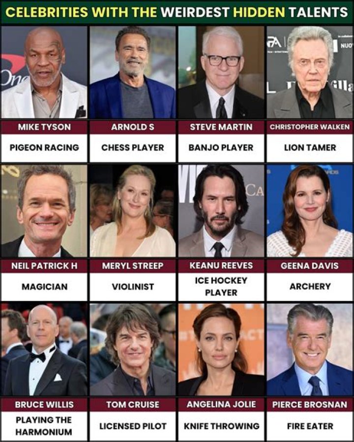 16 celebrities with incredible hidden talents