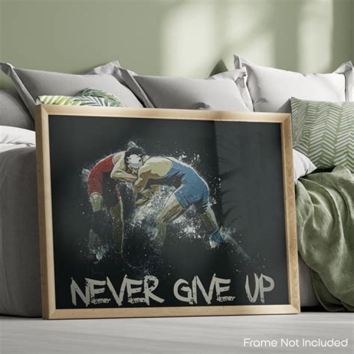 16X11 Motivational Wrestling Photo Gift / Wall Art / Print Etsy