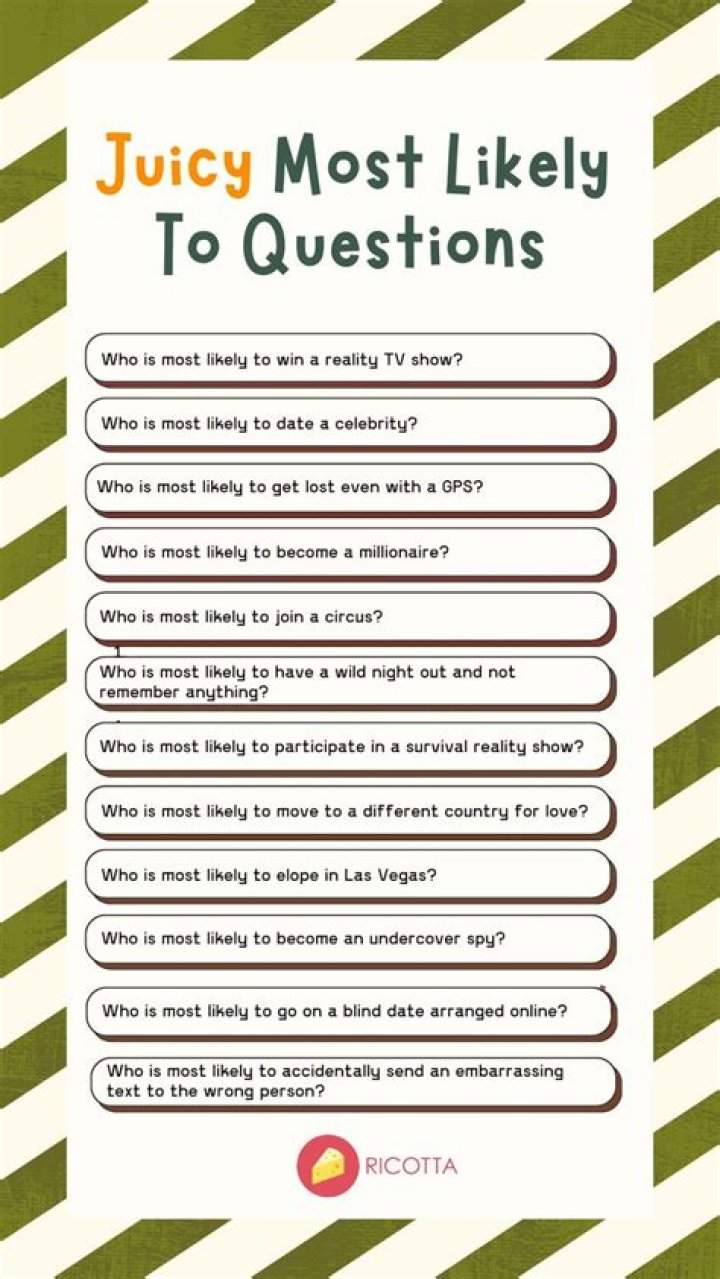 180 Best Who&rsquo;s Most Likely To Questions for Couples & Work