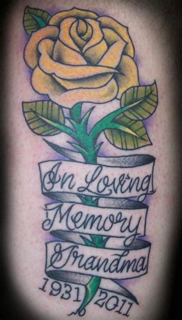 20 Meaningful RIP Grandma Remembrance Tattoo Ideas For You