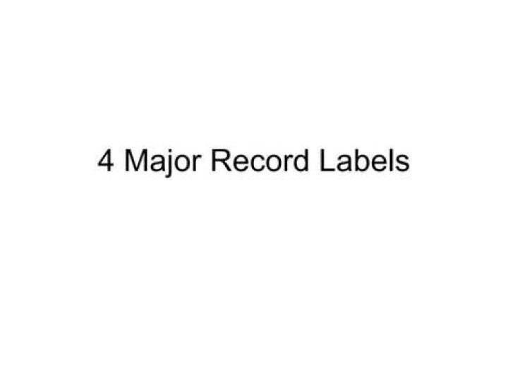 4 Record Labels