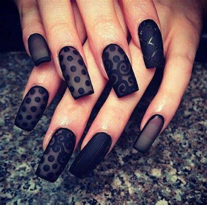 40 diseos de uas largas decoradas Tendencia Actual Nails Esmalte de