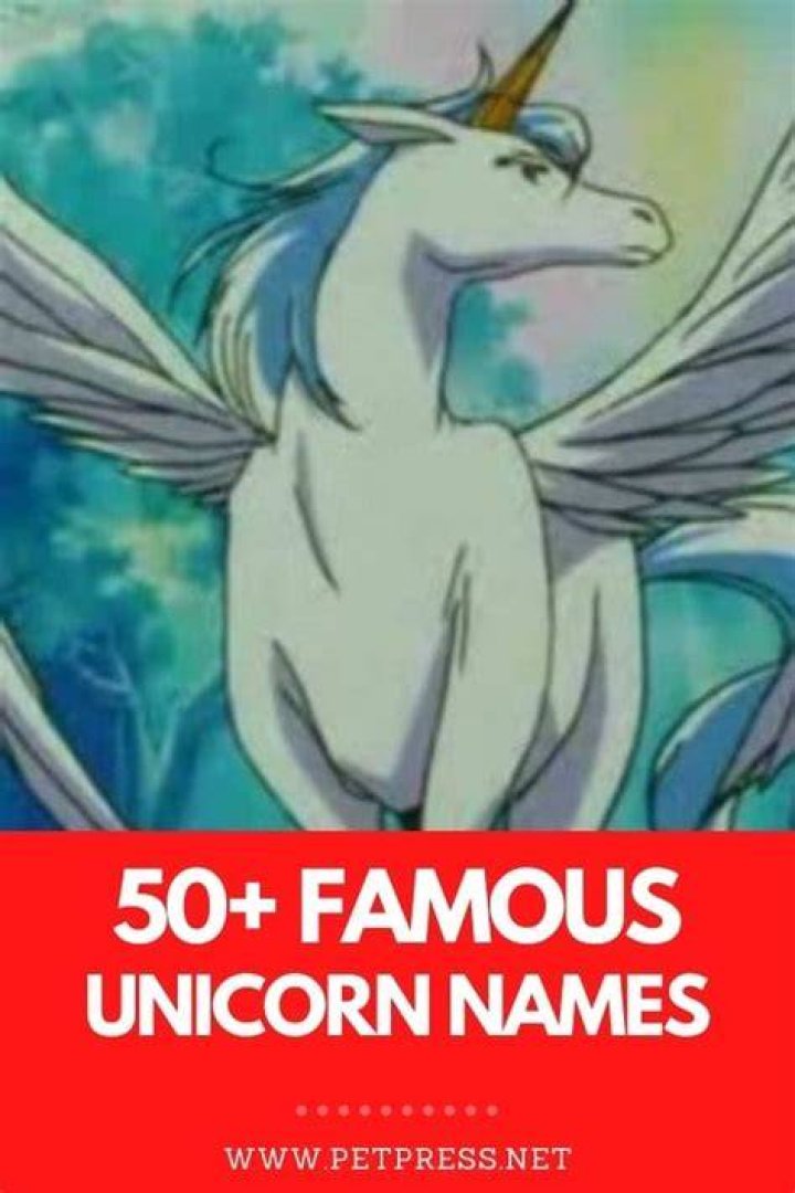 50+ Famous Unicorn Names Famous Unicorns From Pop Culture