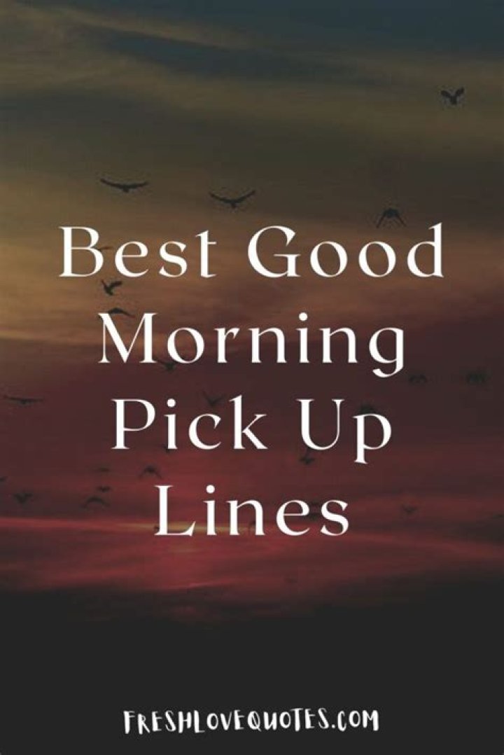 65+ Best Good Morning Pick Up Lines Best Wellness Expert