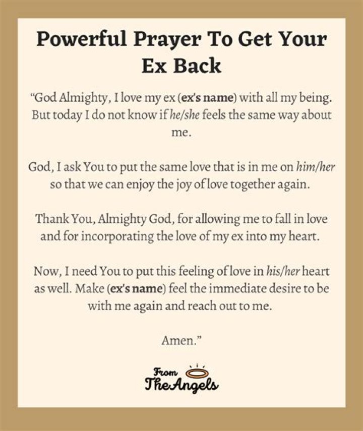 7 Prayers For My Ex To Come Back To Me Very Powerful