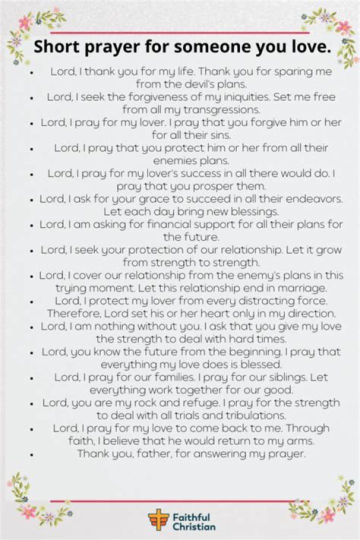 7 Prayers For Someone You Love to Come Back Prayrs