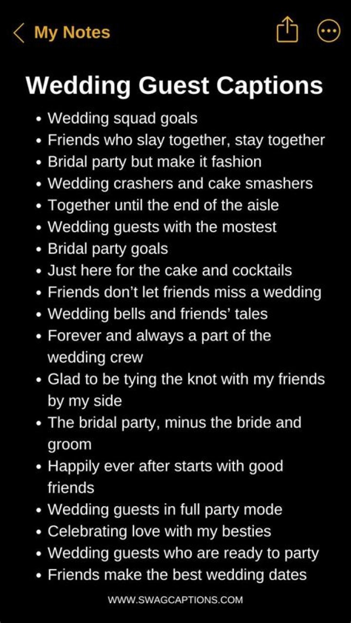 75+ Best Wedding Guest Captions for Instagram Post 2023 Captions Byte