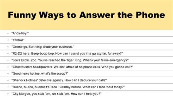 75 Funny Ways to Answer Spam Calls Chuckles Await!