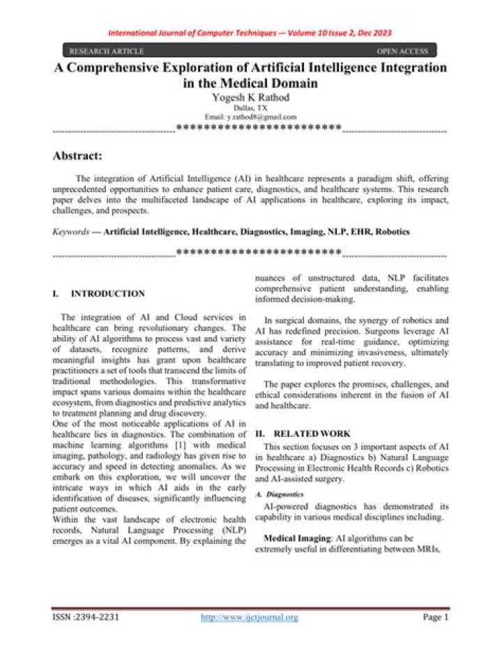 A Comprehensive Exploration Of Artificial Intelligence