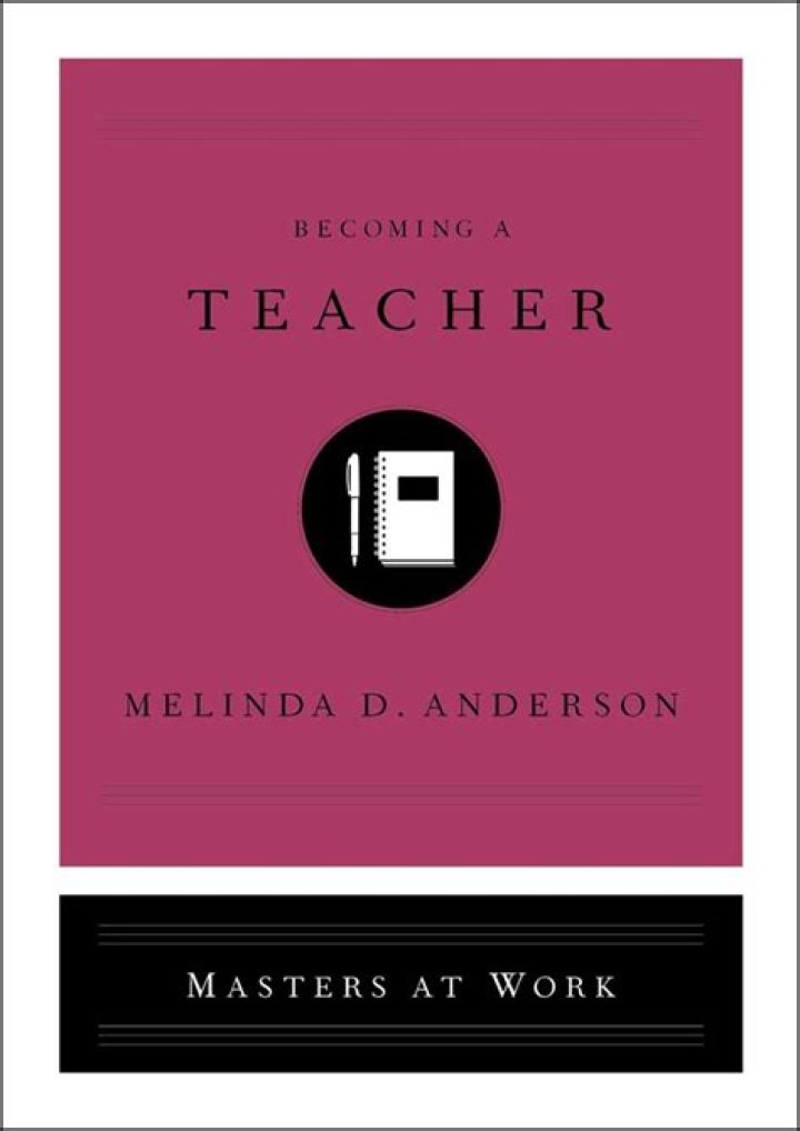 a Teacher Book by Melinda D. Anderson Official Publisher