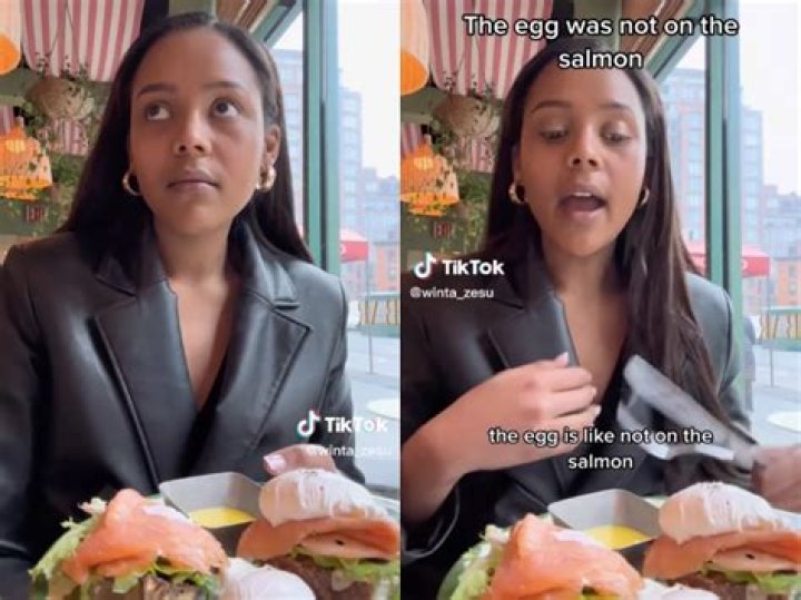 A TikToker who enraged people with videos of her rejecting food and