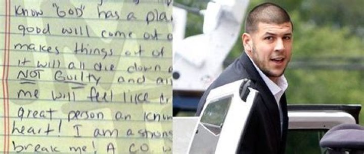 Aaron Hernandez Writes Letter Proclaiming He's 'Innocent,' Vows To