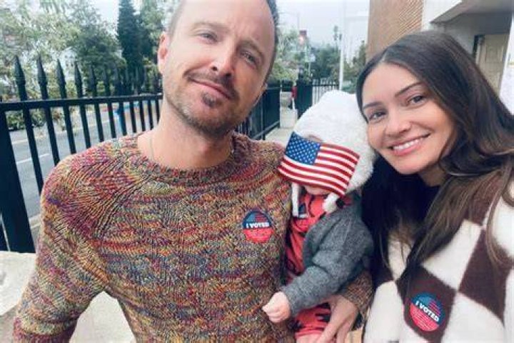 Aaron Paul and his baby