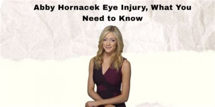 Abby Hornacek Eye Injury What Happened To Her? Details About The