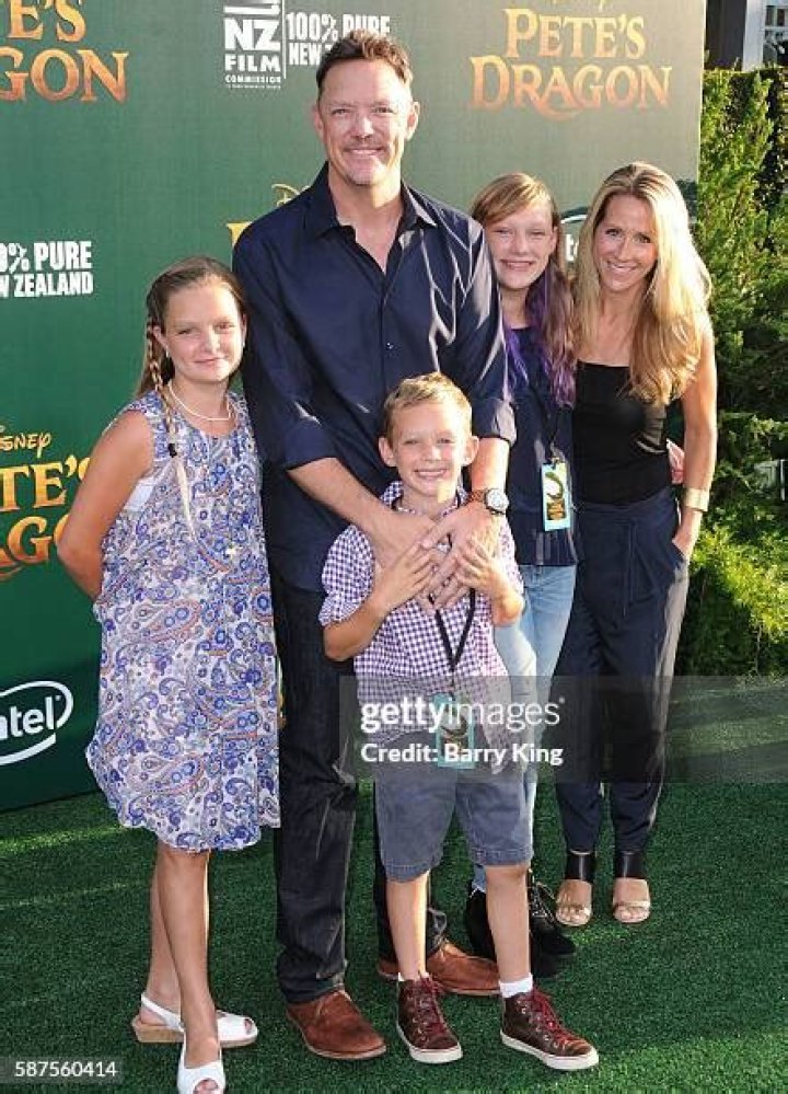 Actor Matthew Lillard and wife Heather Helm and family attend the