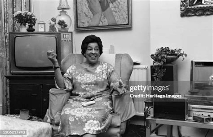 Adelaide Hall at Home, London, May 1989 Stock Photo Alamy