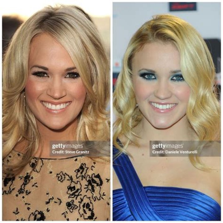 Admit Carrie Underwood and Emily look very similar Celebrity look