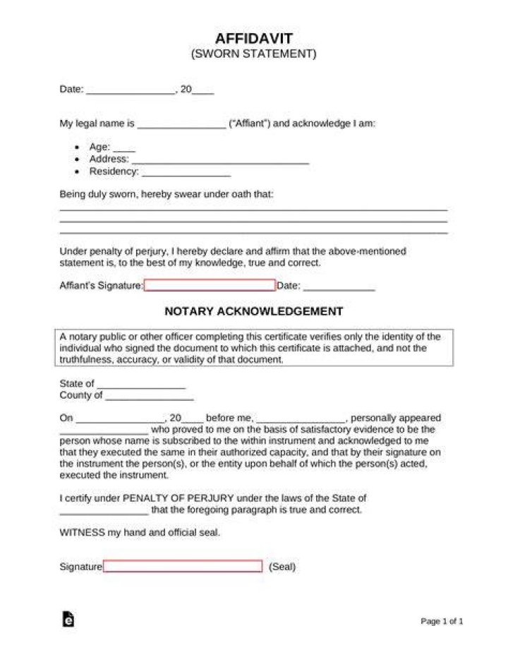 Affidavit Sworn declaration Contract Document Marital status, Marital