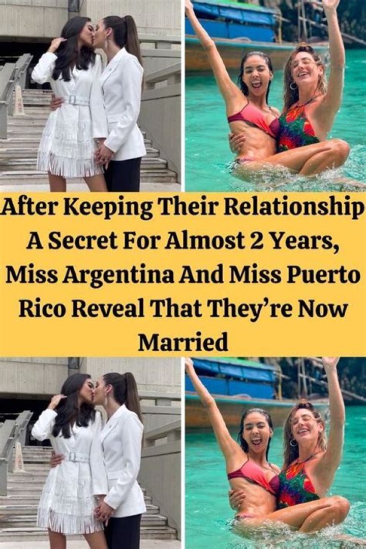 After keeping their relationship a secret, Miss Argentina Mariana