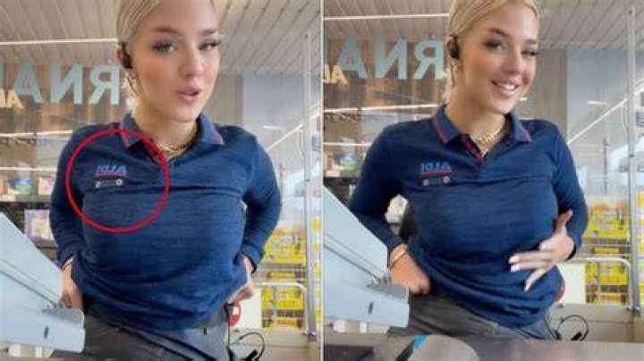 ALDI worker Elaine Victoria has gone viral
