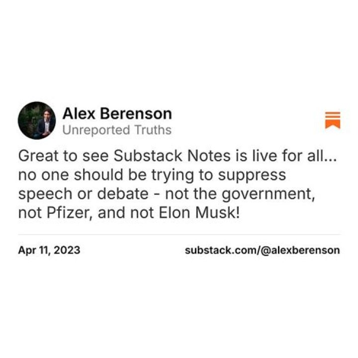 Alex Berenson on Substack