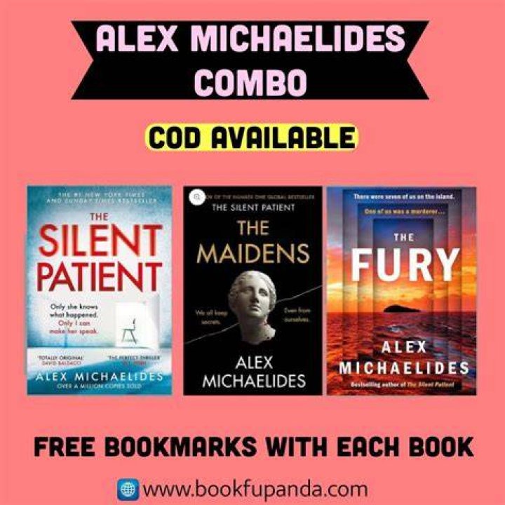 Alex Michaelides Book Signing Pin on cy I love the thrillers you