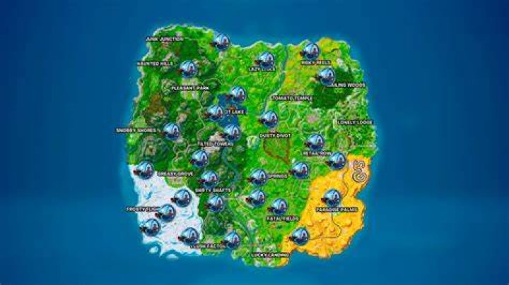 All Fortnite Baller Locations (OG season 10) Dot Esports