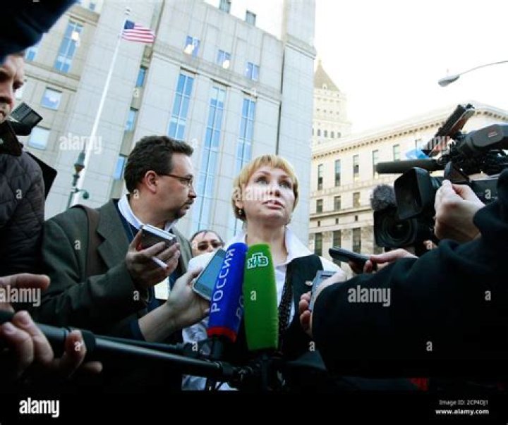 Alla Bout, wife of convicted Russian arms dealer Viktor Bout, speaks to
