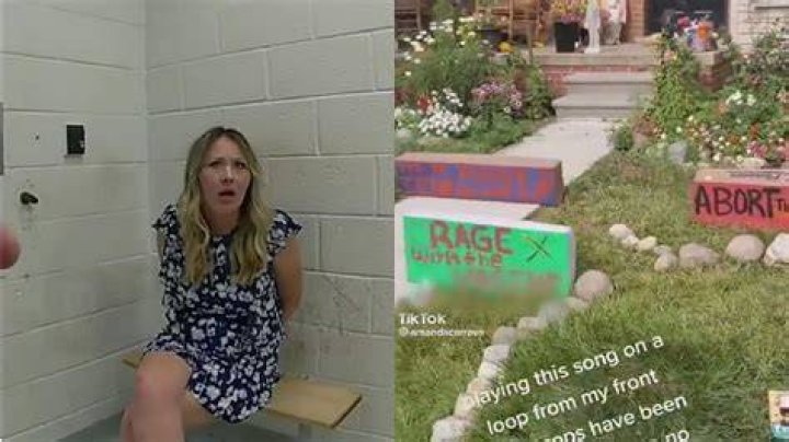 Amanda Carravallah's Roe v Wade sign controversy explained amid &lsquo;TikTok