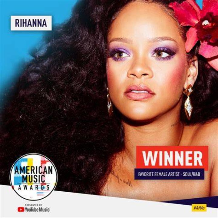 AMAs Favorite Female Soul/R&B Artist Rihanna