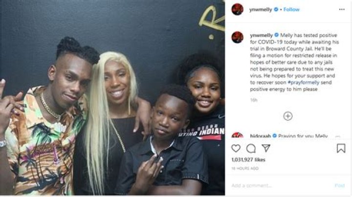 American Rapper, YNW Melly Tests Positive For COVID19 In Prison