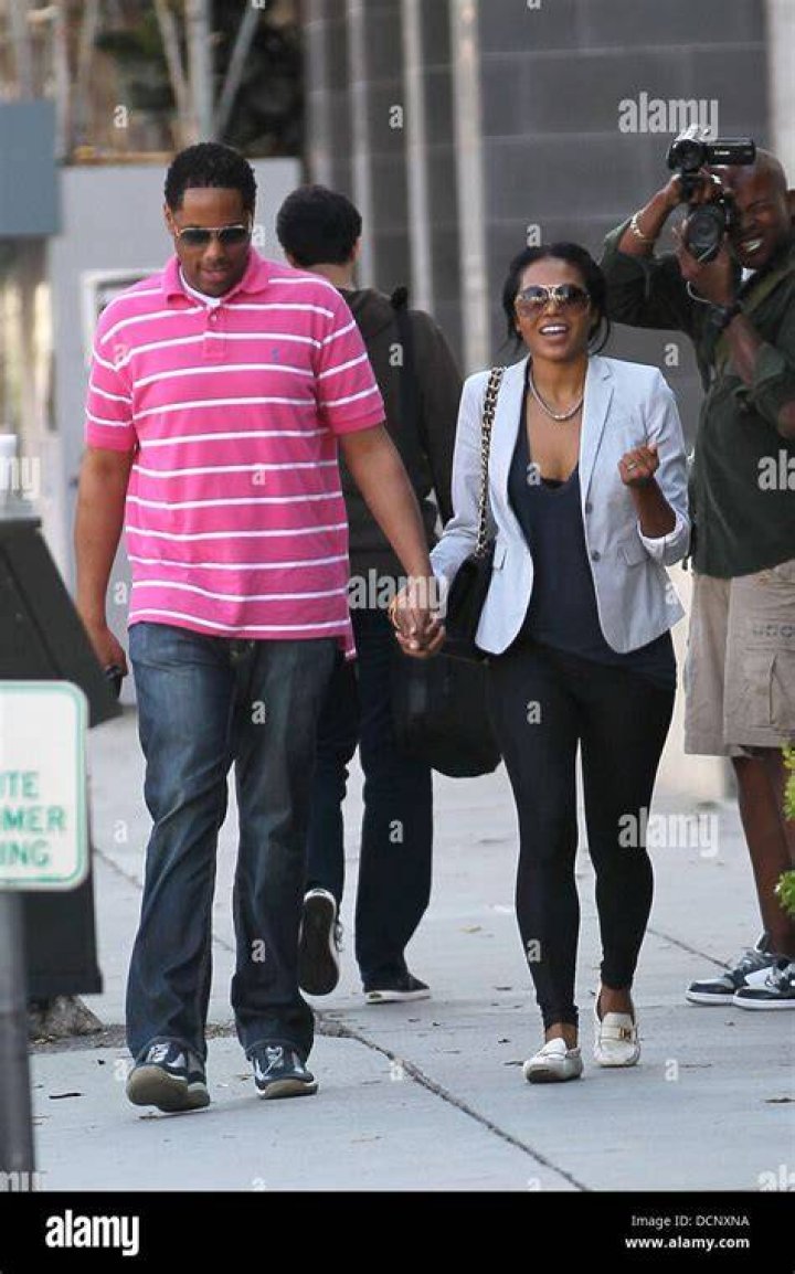 Amerie and Lenny Nicholson out shopping in Beverly Hills Los Stock