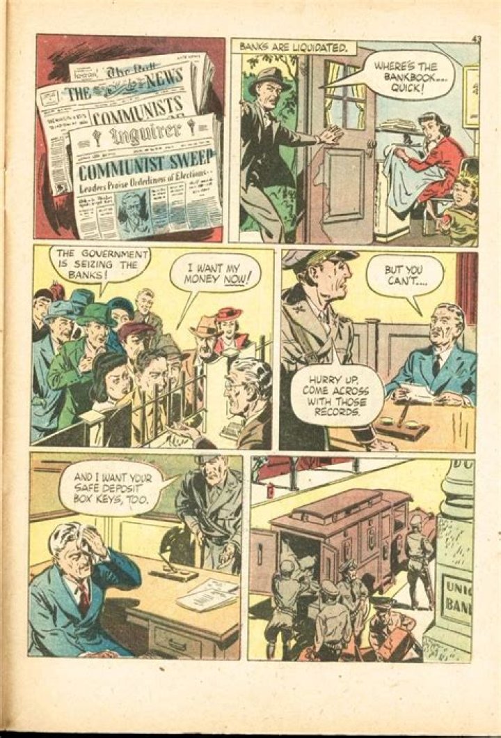 an old comic strip with some characters in it
