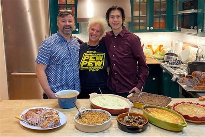 Anne Burrell Celebrates Thanksgiving with New Husband and Stepson