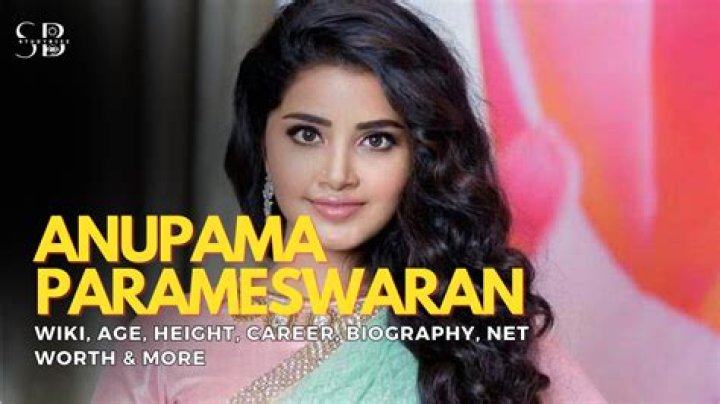Anupama Parameswaran Height, Weight, Age, Body Measurements, Net Worth