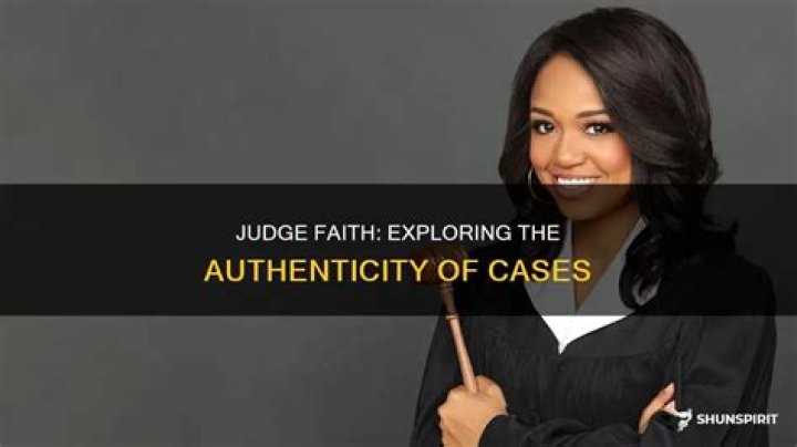 Are Judge Faith cases real? Celebrity.fm 1 Official Stars