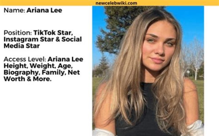 Ariana Lee Bonfiglio, Onlyfans, Wiki, Height, Bio, Age, Net Worth
