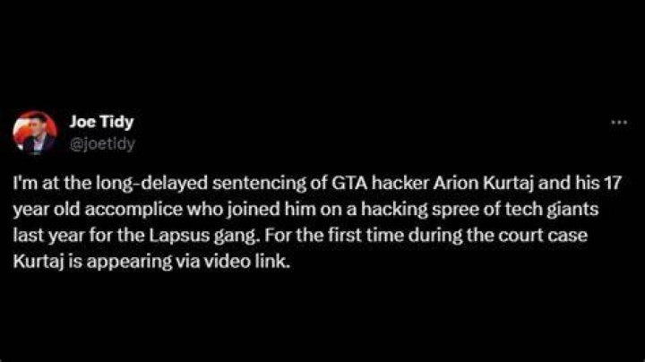 Arion Kurtaj Arrested GTA Hacker Teenager Sentence To Life