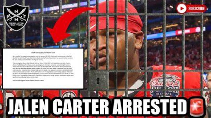Arrest Warrant Issued to Jalen Carter in Car Crash That Killed Teammate