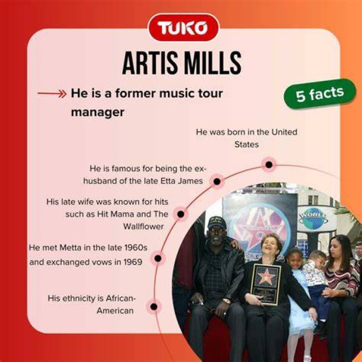 Artis Mills 10 interesting facts about Etta James' husband