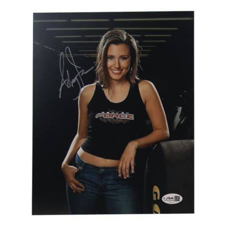 Ashley Force Hood Signed 8x10 Photo (PSA COA) Pristine Auction