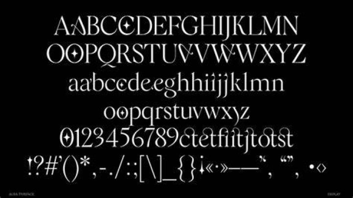 Aura Typeface on Behance Typeface, Graphic design branding, Aura