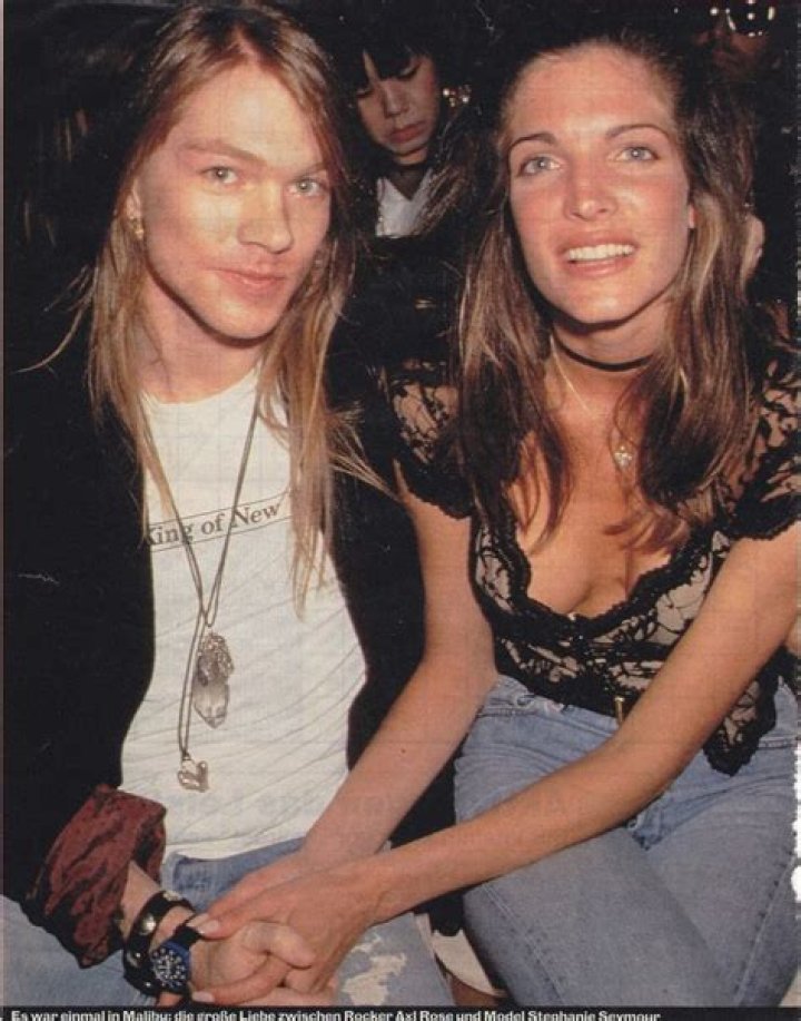 Axl Rose and exgirlfriend Stephanie Seymour, 1991 axlrose waxlrose 