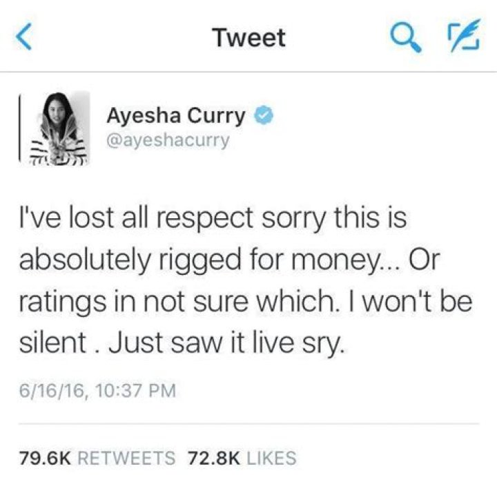 Ayesha Curry rips refs, accuses NBA of 'rigged' Finals games