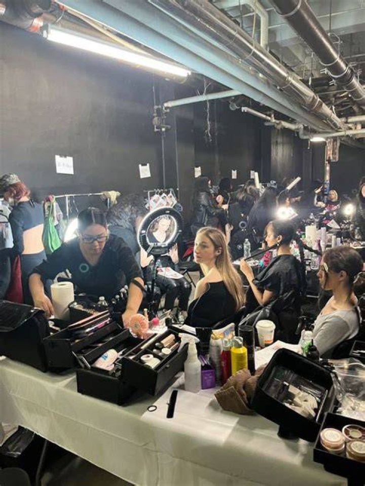 Backstage with Model Angelica Cruz, Designer Liliana Montoya and Singer