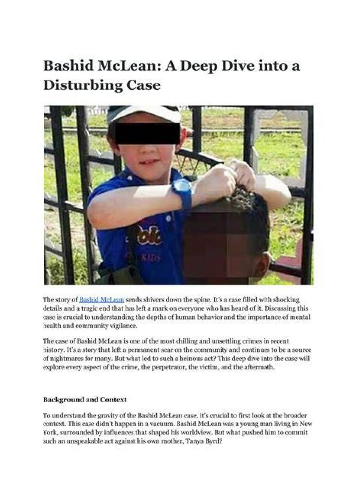 Bahsid McLean Photo Tracing the Notorious Incident