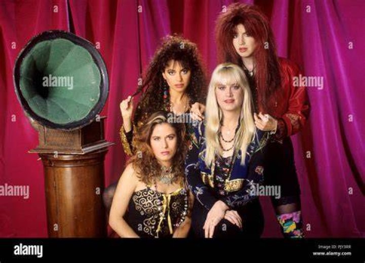 Bangles Lr Debbie Peterson Michael Steele foto stock editoriale