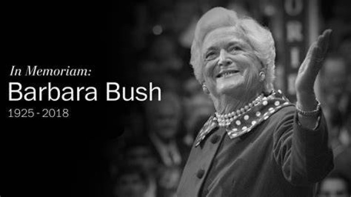 Barbara Bush dies at 92 Former first lady ended treatment for illness