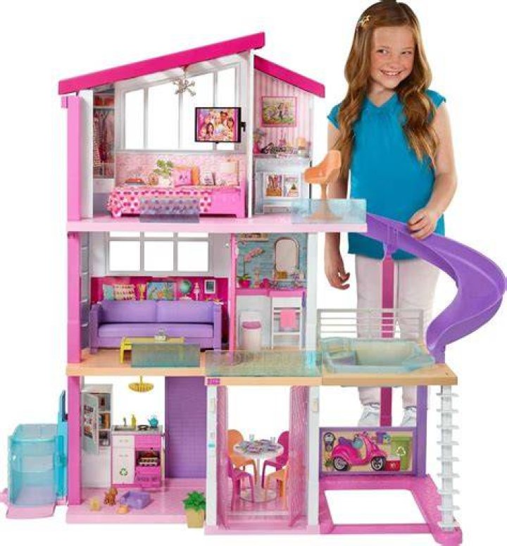 Barbie Dreamhouse Doll House Playset, Barbie House With 75 Accessories